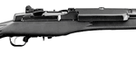 Long rifle with a black stock and metal barrel, facing to the right.