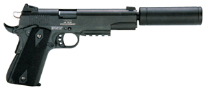 ATI German Sport 1911 AD OPS Handgun 22LR 10/rd 5" Barrel Black with Fake Suppressor