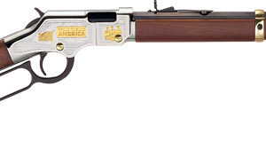 Henry Golden Boy American Construction Industry Tribute Edition Rifle .22 S/L/LR 16rd Capacity 20" Octagon Barrel Engraved Wood Stock
