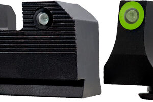 XS Sight Systems R2D 2.0 Suppressor Height Night Sights for Glock Green Front with Black Rear
