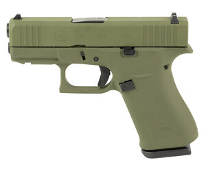 GLOCK 43X 9MM 10RD OD GREEN FRT RAIL