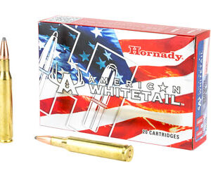 Hornady American Whitetail Rifle Ammunition .270 Win 130 gr SP 2825 fps 20/ct