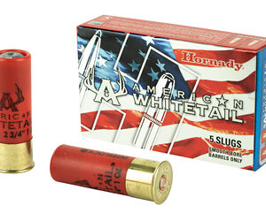 Hornady American Whitetail Shotshell Ammunition 12 ga 1600 fps 1 oz Rifled Slug 5/ct