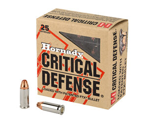 Hornady Critical Handgun Ammunition .25 Auto 35 gr FTX 900 fps 25/ct