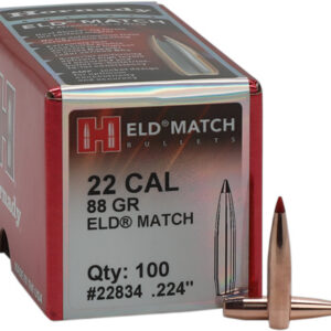 Hornady ELD Match Bullets with Heat Shield .22 cal .224" 88 gr ELD-M 100/Box