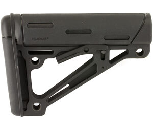 Hogue AR-15/M-16 Over-Molded Collapsible Buttstock Black - Fits Commercial Buffer Tube
