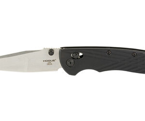 Hogue Deka Manual Folder Knife 3 1/4" Wharncliffe Blade Black and Silver