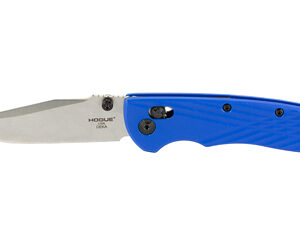 Hogue Deka Manual Folder Knife 3 1/4" Clip Point Blade Blue and Silver