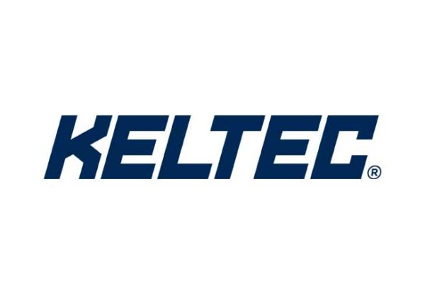 KelTec logo in blue uppercase letters on a white background.