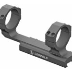 Leupold dual scope ring mount with base for attaching a rifle scope, matte gray