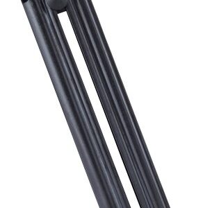 Manual staple gun with long handle resting on its base, used to fasten staples hard.