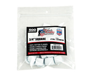 Pro-Shot 3/4" Square 100% Cotton Patches 500/ct