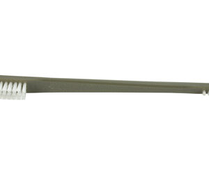 Double-ended interdental brush with bristles on both ends for between-teeth cleaning