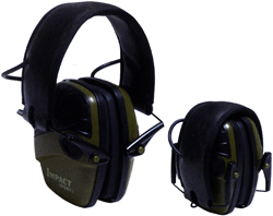 Howard Leight Impact Sport Electronic Earmuff 22dB Olive Green