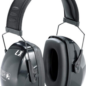 Over-ear hearing protection earmuffs with a padded adjustable headband and cushioned cups for noise reduction (safety equipment).