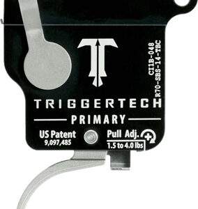TriggerTech Rem 700 Primary Curved Trigger Single Stage Stainless Steel/Black