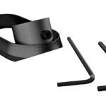 Black adjustable strap and two L-shaped hex keys (Allen wrenches) for assembly.