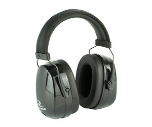 Radians Maximus Passive Ear Muffs 28dB Black with Green Ear Plugs 33dB