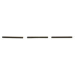 Five short brown dashes evenly spaced on a white background.