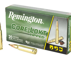Remington Core-Lokt Tipped Rifle Ammunition .308 Win 180gr PT 2640 fps 20/ct