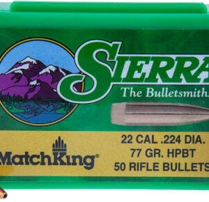 Sierra MatchKing Long Range Specialty Bullets .22 cal 77 gr HPBT MATCH No Cann. 50/ct