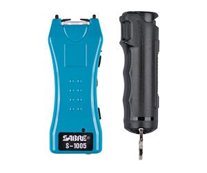 Sabre Pepper Spray and 2-in-1 Stun Gun Multi-Range Protection Pack Black Teal