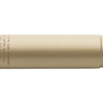 Long beige cylindrical object with a metal end cap on the right side.