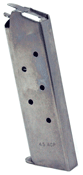 Colt 1911 & Commander Handgun Stainless Magazine .45 ACP 7/rd