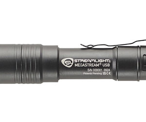 Streamlight MegaStream USB Flashlight 1800 Lumens Black with Rechargeable Battery and Holster