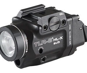 Streamlight TLR-8 HL-X Sub Handgun Weapon Light for Glock 43X/48 MOS 43X/48 Rail 1000 Lumens Black