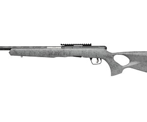 Savage Arms B22 Timberlite Thumbhole Rifle .22 LR 10rd Magazine 18" 1/2x28 Threaded Barrel Grey with Black Spiderweb