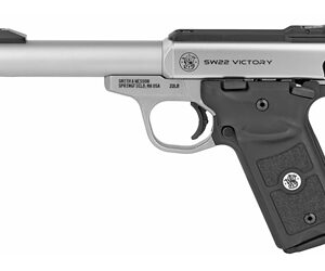 Smith & Wesson SW22 Victory Target Model Handgun .22 LR 10rd Magazines (2) 5.5" Barrel Silver with Black Grip MA Compliant