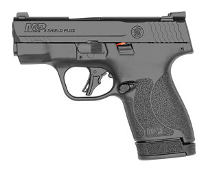 S&W M&P9 Shield Plus Night Sights Handgun 9mm Luger 10rd & 13rd Magazines (2) 3.1" Barrel No Manual Safety Black