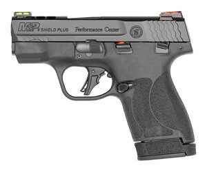 S&W Performance Center M&P 9 Shield Plus with Carry Kit 9mm Luger 10rd & 13rd Magazines (2) 3.1" Ported Barrel Black