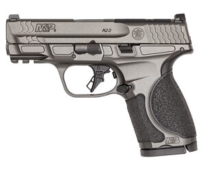 S&W M&P 9 M2.0 Metal Compact OR Handgun 9mm Luger 15rd Magazine(2) 3.6" Barrel Tungsten Gray Cerakote No Thumb Safety