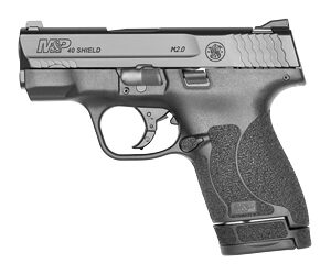 Smith & Wesson M&P 40 Shield M2.0 Handgun .40 S&W 7rd Magazine 3.1" Barrel Black No Thumb Safety