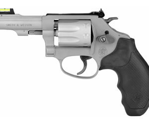 Smith & Wesson J-Frame Model 317 Kit Handgun .22 LR 8rd Capacity 3" Barrel Silver with Black Grip Hi-Viz Fixed Sights