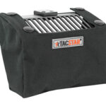 TacSTAR TACSTAK portable tool bag with a metal rack on top and a black fabric body for organizing tools