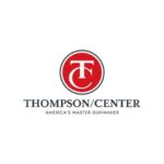 Thompson/Center logo: red circular emblem with stylized TC lettering and the text 'THOMPSON/CENTER' with the tagline 'AMERICA'S MASTER GUNMAKER' below.