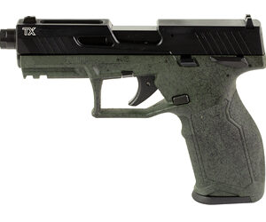 Taurus TX22 Handgun .22 LR 16&22rd Magazines 4.6" Barrel ODG Splatter Grip Black Slide