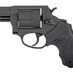 Compact revolver handgun with a short barrel and textured grip.