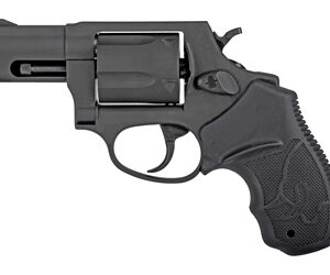 Compact revolver handgun with a short barrel and textured grip.