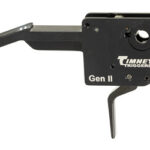 Timney Triggers Gen II rifle trigger assembly (black metal) with extended lever.