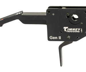 Timney Triggers Gen II rifle trigger assembly (black metal) with extended lever.