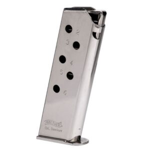 Walther PPK Magazine .380 ACP Nickel 6/rd