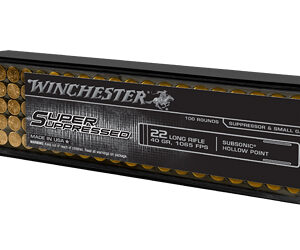Winchester Super Suppressed Rimfire Ammunition .22 LR 40 gr. PHP 1065 fps 100/ct