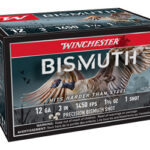 Box of Winchester Bismuth shotgun shells (12 gauge, 3 inch, 1 1/4 oz) containing 15 rounds
