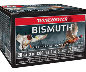Winchester Bismuth Shotshell 28ga 3" 1oz 1300fps #5 15/ct