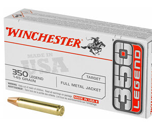 Winchester USA Rifle Ammunition .350 Legend 145 gr. FMJ 2350 fps 20/ct