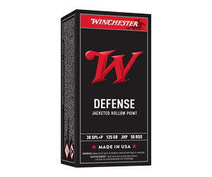 Winchester USA Handgun Ammunition .38 Spl+P 125 gr. JHP 945 50/ct